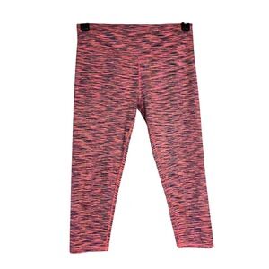 Fabletics Leggings Womens Size Medium Pink Multicolored Crop Athletic